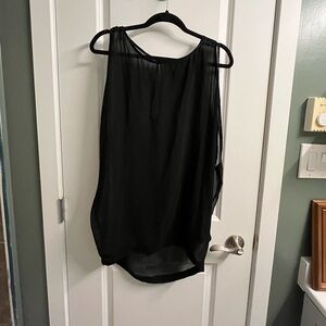 Gestuz sheer black tunic